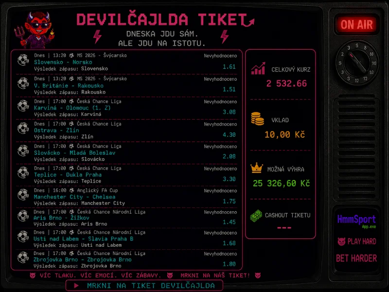 DevilČajld tiket Hokejové války 31