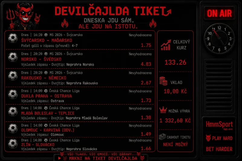 DevilČajld tiket Hokejové války 31