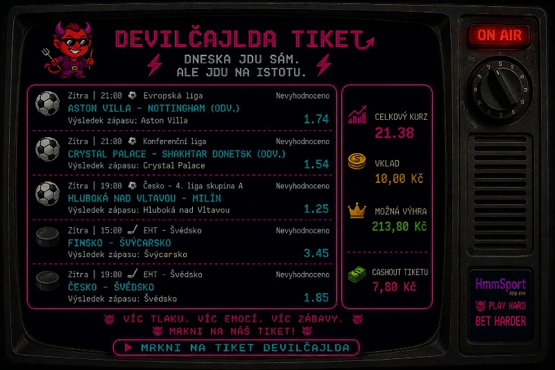 DevilČajld tiket Hokejové války 31