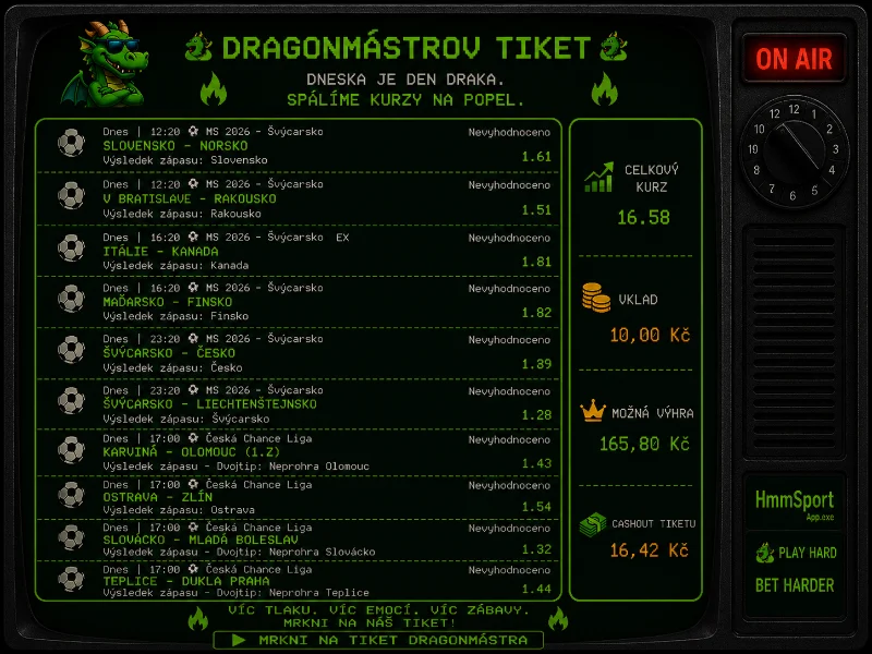 DragonMástr tiket Hokejové války 31