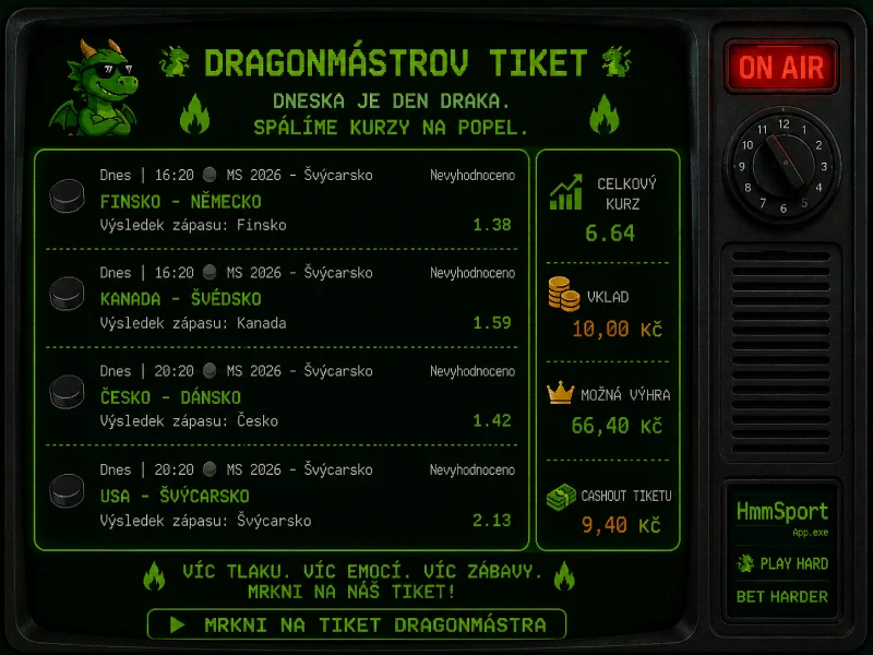 DragonMástr tiket Hokejové války 31