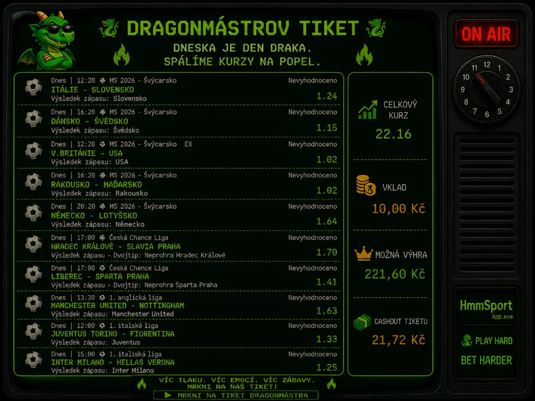 DragonMástr tiket Hokejové války 31