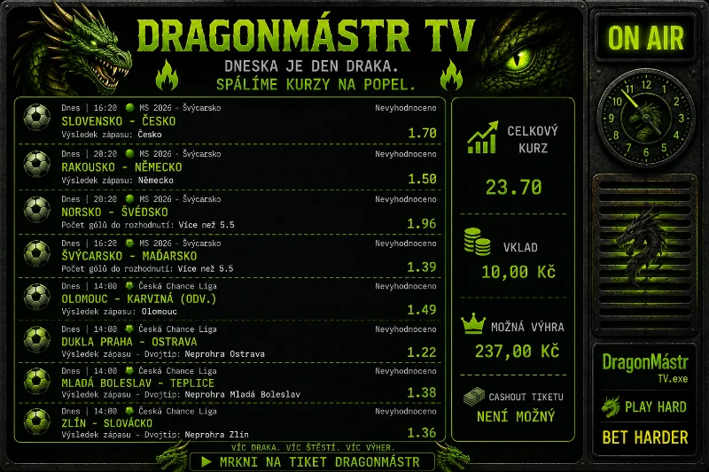 DragonMástr tiket Hokejové války 31